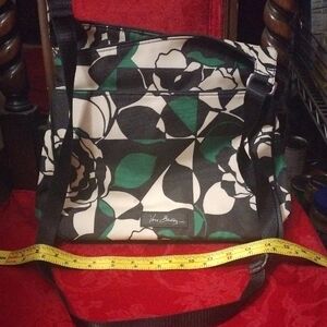 Vera Bradley Black and Green Floral Women's Bag